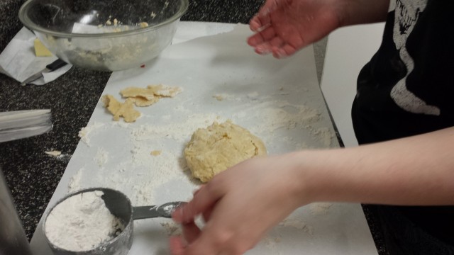 Top crust dough blob, just waiting