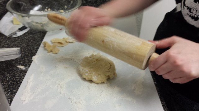 Reflouring the rolling pin!