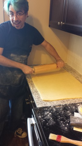 Rolling pin action!