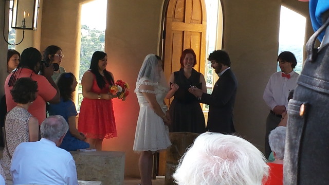 They wrote their own vows!! They were so funny and sweet!