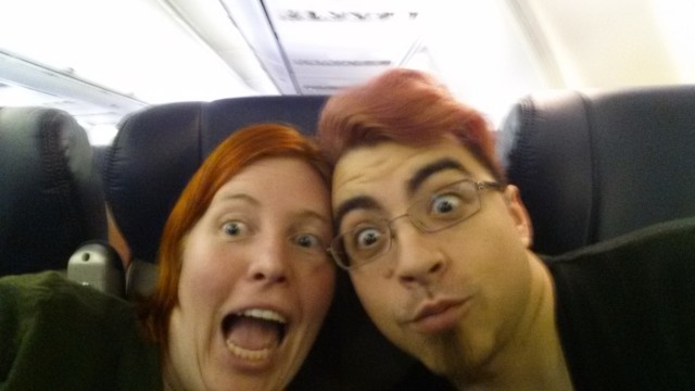 On the plane!!