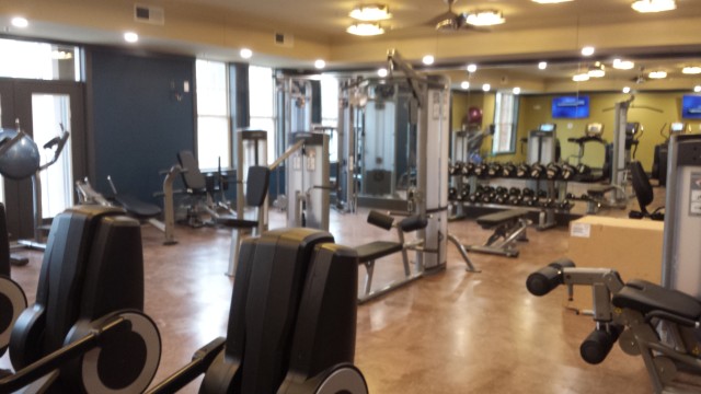 This is my apartment complex's gym. I have no idea why I took a picture of it