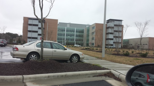 Rob's school! I was waiting for him and texting Steven about how weird it looks