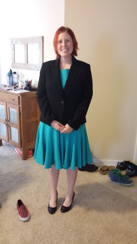 Final outfit choice!!! Such professional! Very unable to walk! Wow!