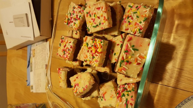 Birthday fudge