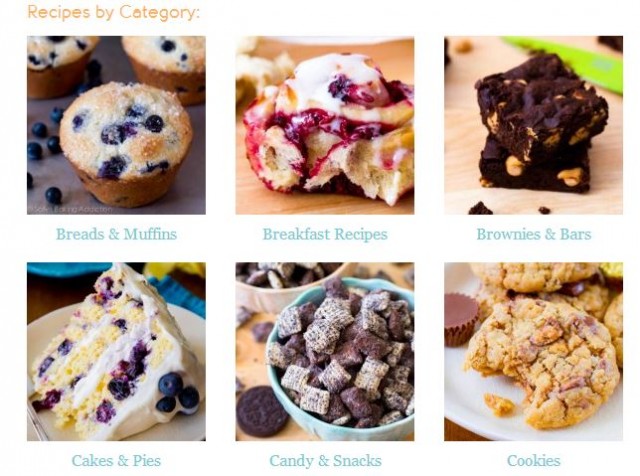 These are links to CATEGORIES of even more recipes