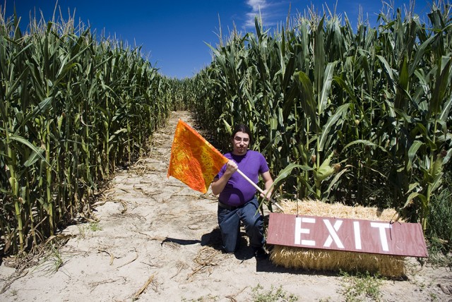 I claim this corn maze, in the name of tie dye