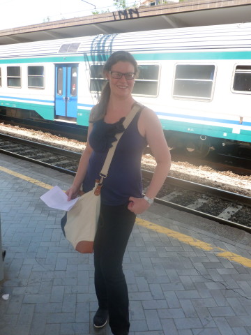 I am faking a smile at this train station, but we were probably dealing with delays. And I'm wearing glasses in public...which means I was exhausted.