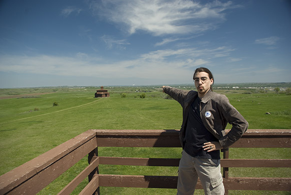 Steven at the infantry blockhouses IN THE YEAR 1876!!!