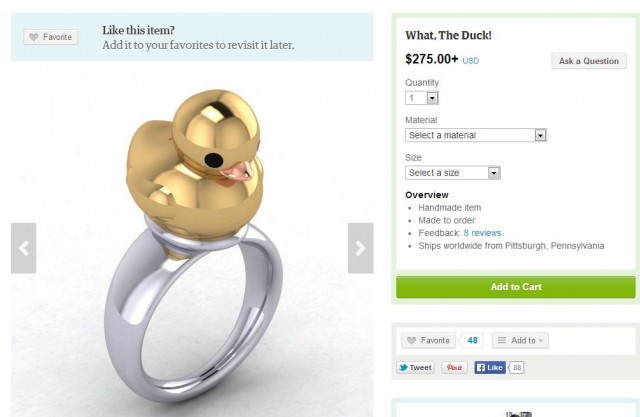 A RUBBER DUCK RING!