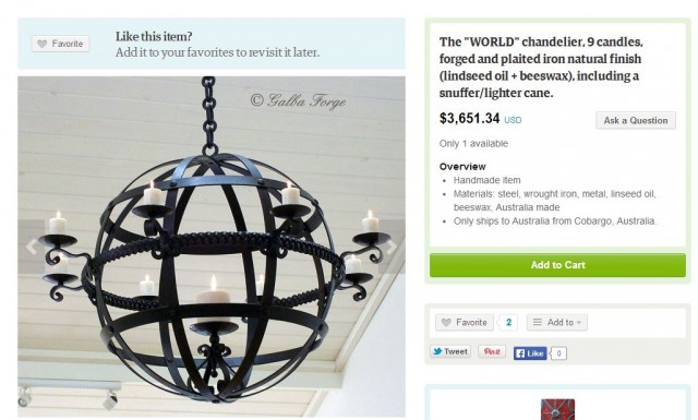 It's an awesome chandelier!