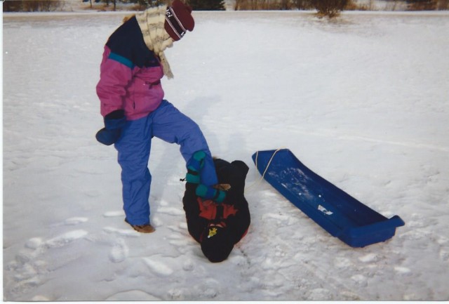 The harsh North Dakota winter shouldn't stop you from asserting your dominance over stupid brothers