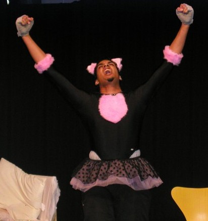 Yeah, that's Dhruv in a leotard and tutu made for six-year-old girls